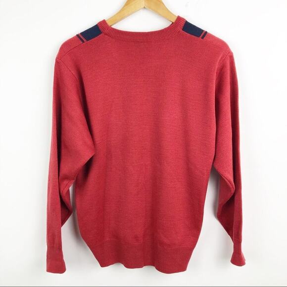 VTG Gabicci Italian Knit Wool Blend Eclectic Grandpa Pullover Sweater Sz Medium - Picture 13 of 16